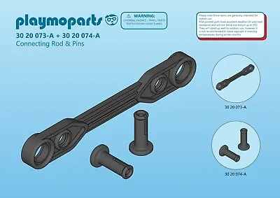 Buy Playmobil 30 20 073 + 30 20 074 RC Train 4011 4010 4018 Coupling Rods & Pins • 9.99£