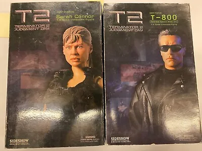 Buy Sideshow T2 Terminator T-800 & Sarah Connor - Rare -  1/6 Scale • 349.99£