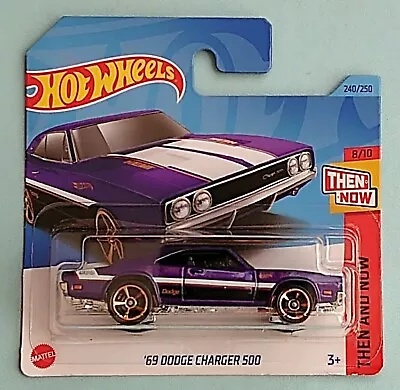 Buy Hot Wheels '69 Dodge Charger 500. New Collectible Toy Model Car. Then And Now. • 4£