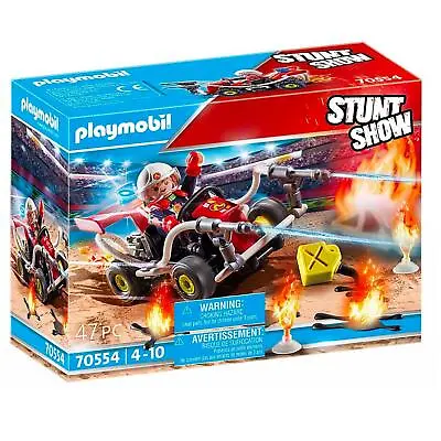 Buy Playmobil Fire Engine Quad Car Racer Off Road Stunt Show 70554 Kids Action • 11.99£