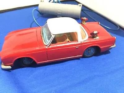 Buy TRIUMPH TR4 - VINTAGE TINPLATE MODEL By BANDAI - VERY RARE - INCLUDES REMOTE • 135£