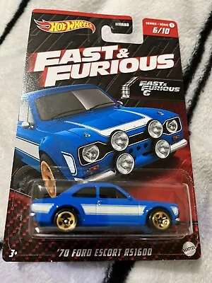 Buy Hotwheels ‘70 Ford Escort RS 1600 Fast And Furious • 9.99£