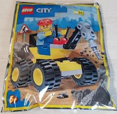 Buy CITY LEGO Polybag Set 952202 Workman Minifigure + Auger Foil Pack Rare LEGO Set • 5.95£