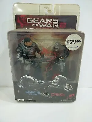 Buy Bnib Neca Gears Of War 2 Series 2 Pack Marcus Fenix & Locust Drone Figure Set • 75£