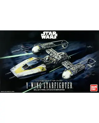 Buy Star Wars Y-Wing Starfighter 1/72 Scale Bandai Plastic Model Kit • 55.99£