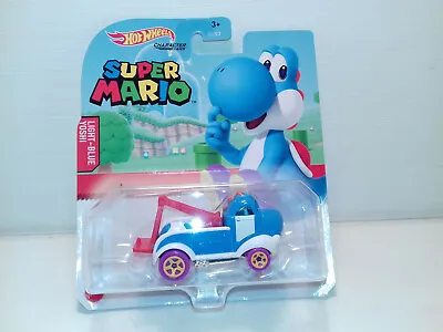 Buy Light Blue Yoshi Hot Wheels Character Car Super Mario First Appearance 2021 NEW • 14.99£
