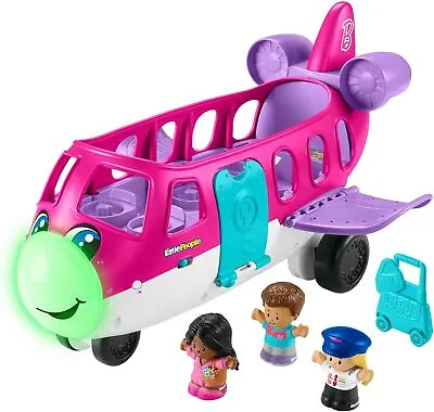 Buy Fisher-Price Little People Barbie Toy Airplane For Toddlers With Lights Music A • 47.14£