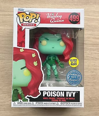 Buy Funko Pop DC Heroes Harley Quinn Poison Ivy GITD #499 + Free Protector • 34.99£