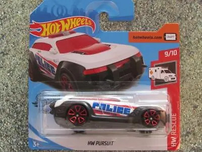 Buy Hot Wheels 2019 #196/250 HW PURSUIT Black And White Police @PQ • 3.78£