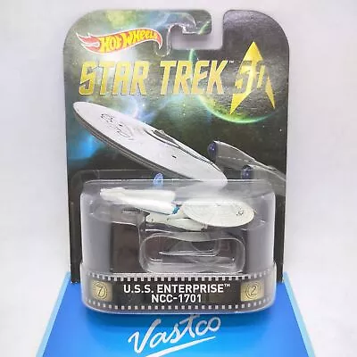 Buy HOT WHEELS 2015 Retro Entertainment Mix B Star Trek USS Enterprise NCC 1701 • 14.36£