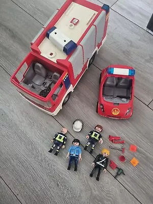 Buy Playmobil Fire Engine And Car Bundle • 0.99£