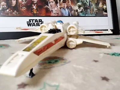 Buy Vintage Star Wars Battle Damaged X-WING Kenner  Vehicle & Jedi Luke Skywalker  • 29.99£