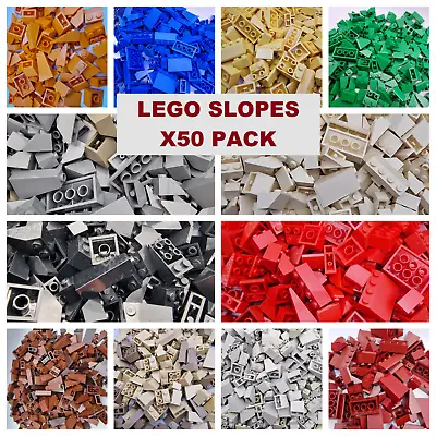 Buy LEGO Slopes X50 Pack Roof Bricks Parts Pieces Bundle Lot Choose Colour • 7.39£