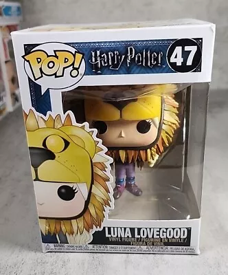 Buy Funko Pop! Movies Harry Potter Luna Lovegood Lion Hat Vaulted Figure #47 • 8.99£