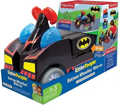 Buy Little People Batman Wheelies Ride-On With Race Cars Fisher Price • 39.99£