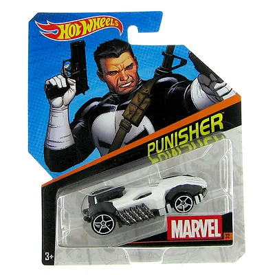 Buy Hot Wheels Marvel Character Car 1:64 Scale Die-cast Vehicle: #32 PUNISHER • 9.99£