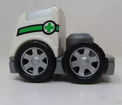 Buy Mega Bloks White Truck Ambulance Build On Fisher Price Blocks Toy Toddler • 3.79£