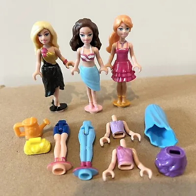 Buy Mega Bloks Barbie Build ‘N’ Style Mattel Mini Figures Dolls X3 Bundle • 8.95£
