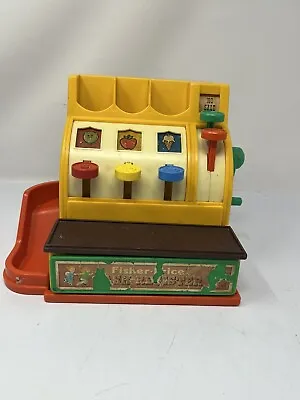 Buy Retro Fisher Price Cash Register Toy Play Shopping Till 1974 Working No Coins • 14.75£