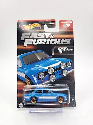 Buy Hot Wheels '70 Ford Escort RS1600 Blue Fast And Furious 6 Series 1 Cosworth • 9.99£