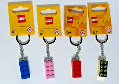 Buy Lego Blue, Pink, Red And Gold 2x4 Stud Brick Keyring / Keychain - 4 Pack • 12.95£