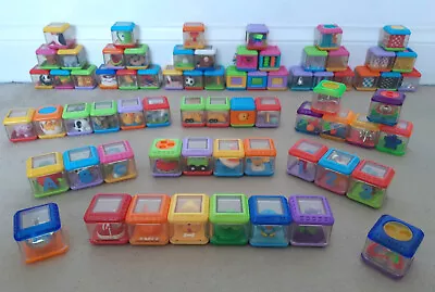 Buy 70 Mixed Fisher Price Peek A Blocks Sensory Tactile Interactive Baby Toys • 50£