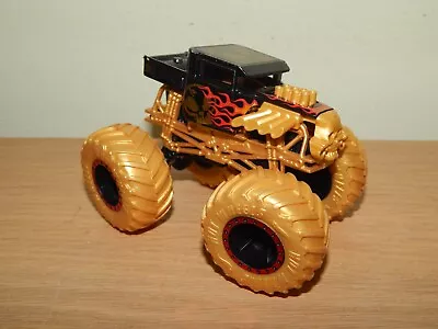 Buy Hot Wheels Monster Truck Bone Shaker Black And Gold   1:64 Scale • 8£