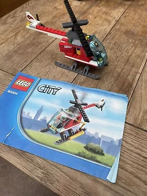 Buy LEGO CITY, 60004, FIRE STATION HELICOPTER And Instruction BOOK 2 ONLY • 2.99£