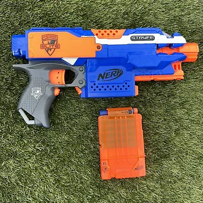 Buy NERF N-Strike Elite Stryfe Blaster With Darts And Clip With Bullets Tested • 14.99£