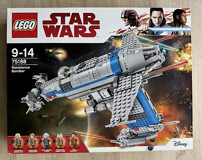 Buy Lego 75188 Star Wars Resistance Bomber Brand New Sealed FREE POSTAGE • 144.99£