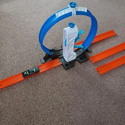 Buy Hot Wheels Track Builder System Loop Launcher USED  DMH51 WITH CAR • 17.99£