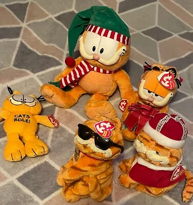 Buy Ty Beanie Babies Garfield Bundle With The Original Tags • 15£