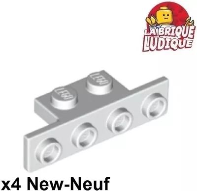 Buy LEGO 4x Bracket 1x2-1x4 Rounded Courners Support/Holder 90° White/White 28802 • 1.67£