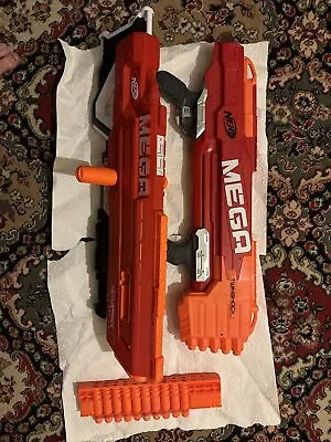 Buy Nerf Mega Gun Bundle Of 2 Thunder Hawk And Twinshock Complete With Bullets • 60£