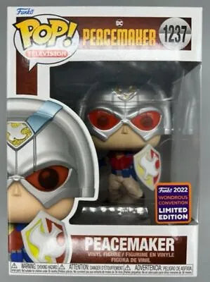 Buy Funko POP #1237 Peacemaker - DC Peacemaker - 2022 Con With POP Protector • 10.49£