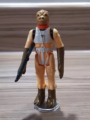 Buy Vintage Star Wars Figure Bossk 1980 With Reproduction Blaster Rifle • 0.99£