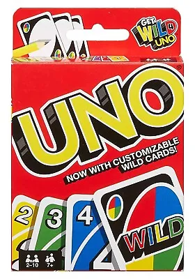 Buy Mattel Wild UNO Card Game 112 Cards Family Children Friends Party Gift XMas UK • 3.99£