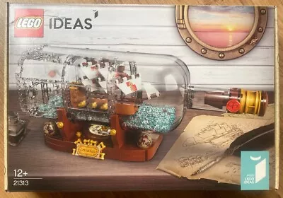 Buy Genuine LEGO Ideas Set 21313 Ship In A Bottle Box Instructions Retired • 55.95£