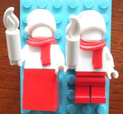 Buy Lego Minifigure Plain / Monochrome - Genuine Lego CAROL SINGERS (Christmas) V2 • 6.95£