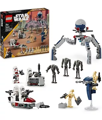 Buy LEGO Clone Trooper And Battle Droid Battle Pack 75372 • 20£