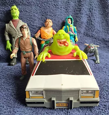 Buy Job Lot The Real Ghostbusters Figures And Ecto 1 Vehicle • 49£