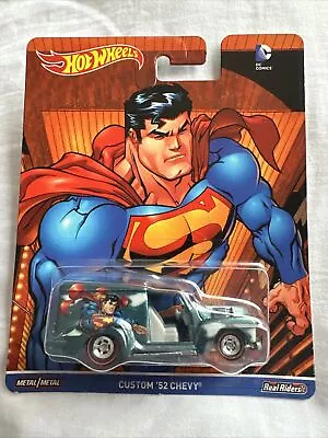 Buy Hot Wheels DC Comics Custom 52 Chevy Super Man Real Rider • 12£
