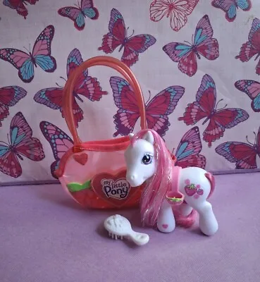 Buy My Little Pony G3 Tinsel Hair Strawberry Swirl, Saddle, Bag & Brush. Near Mint  • 18.50£