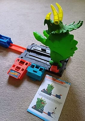 Buy Hot Wheels City Smashin' Triceratops With Track & Launcher • 8£
