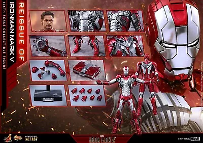 Buy Hot Toys 1:6 Iron Man Mark V – MMS Diecast – Iron Man 2 • 239.99£