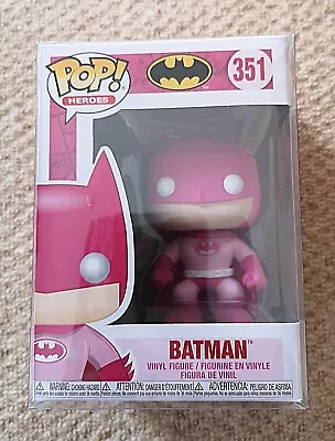 Buy Funko Pop! Breast Cancer Awareness Batman #351 NEW WITH PROTECTOR • 10£