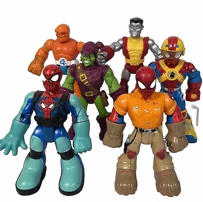 Buy Spiderman And Friends 6  Figure Bundle Toybiz Toy Goblin The Thing Colossus • 20.99£