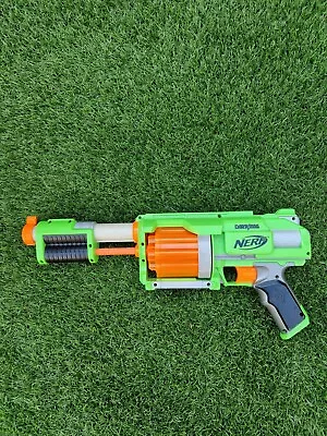 Buy Nerf Pump Action Revolver Green Fury Fire Gun Blaster • 8.99£