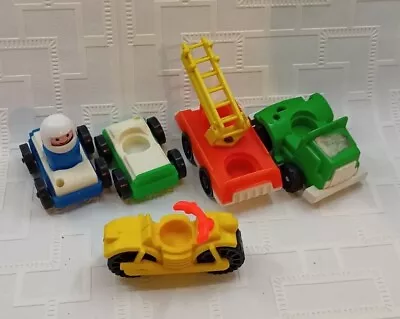 Buy Vintage Fisher Price Little People Vehicles & One Figure  • 6.99£