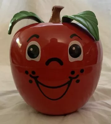 Buy Vintage 1972 Fisher Price Happy Red Apple Roly Poly Chime Toy 13cm Tall • 8£